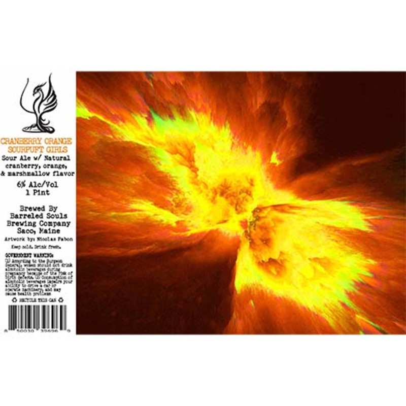 Barreled Souls Cranberry Orange Sourpuft Girls Sour 16OZ SINGLE CAN