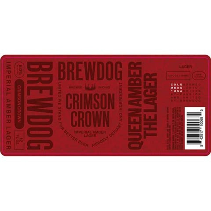 BrewDog Crimson Crown Imperial Amber Lager 12OZ SINGLE CAN