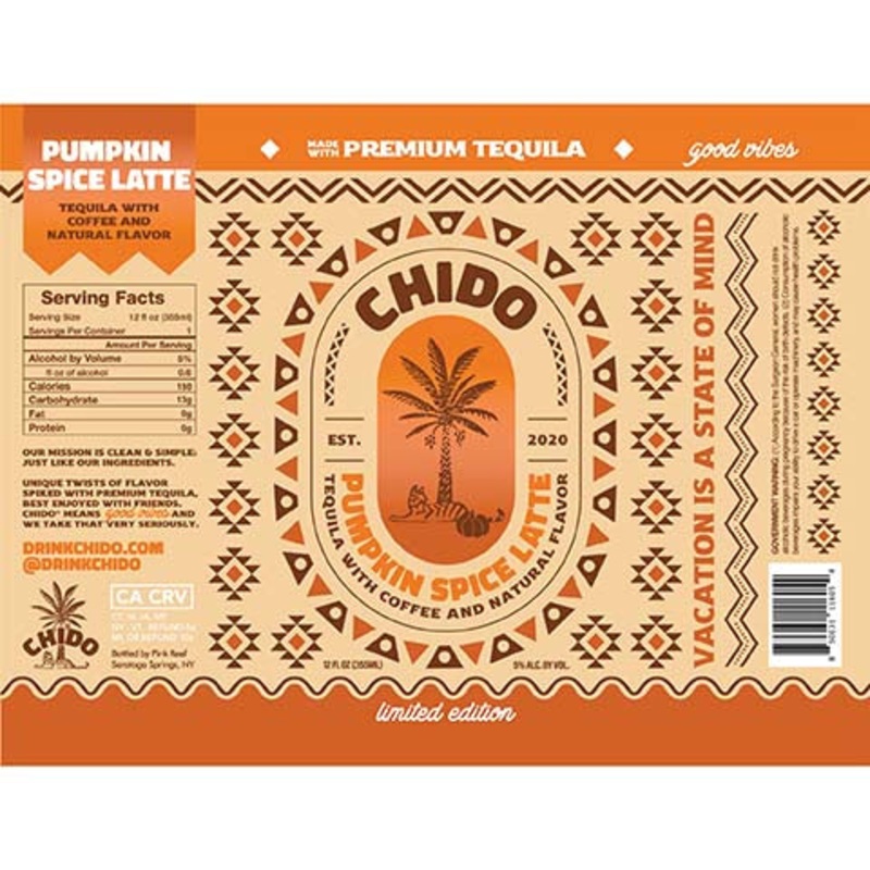 Chido Pumpkin Spice Latte 12OZ SINGLE BTL