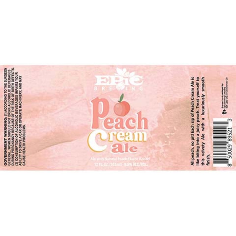 Epic Peach Cream Ale 12OZ SINGLE CAN