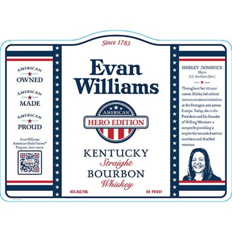 Evan Williams Hero Edition Kentucky Straight Bourbon Whiskey 1.75L BTL