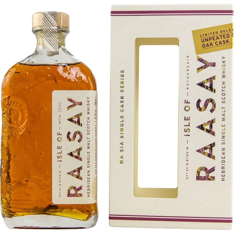 Isle of Raasay Unpeated Chinkapin Oak Cask Hebridean Single Malt Scotch Whisky 700ml