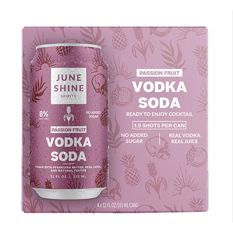 Cocktail June Shine 4pk Vodka Soda Passion Fruit
